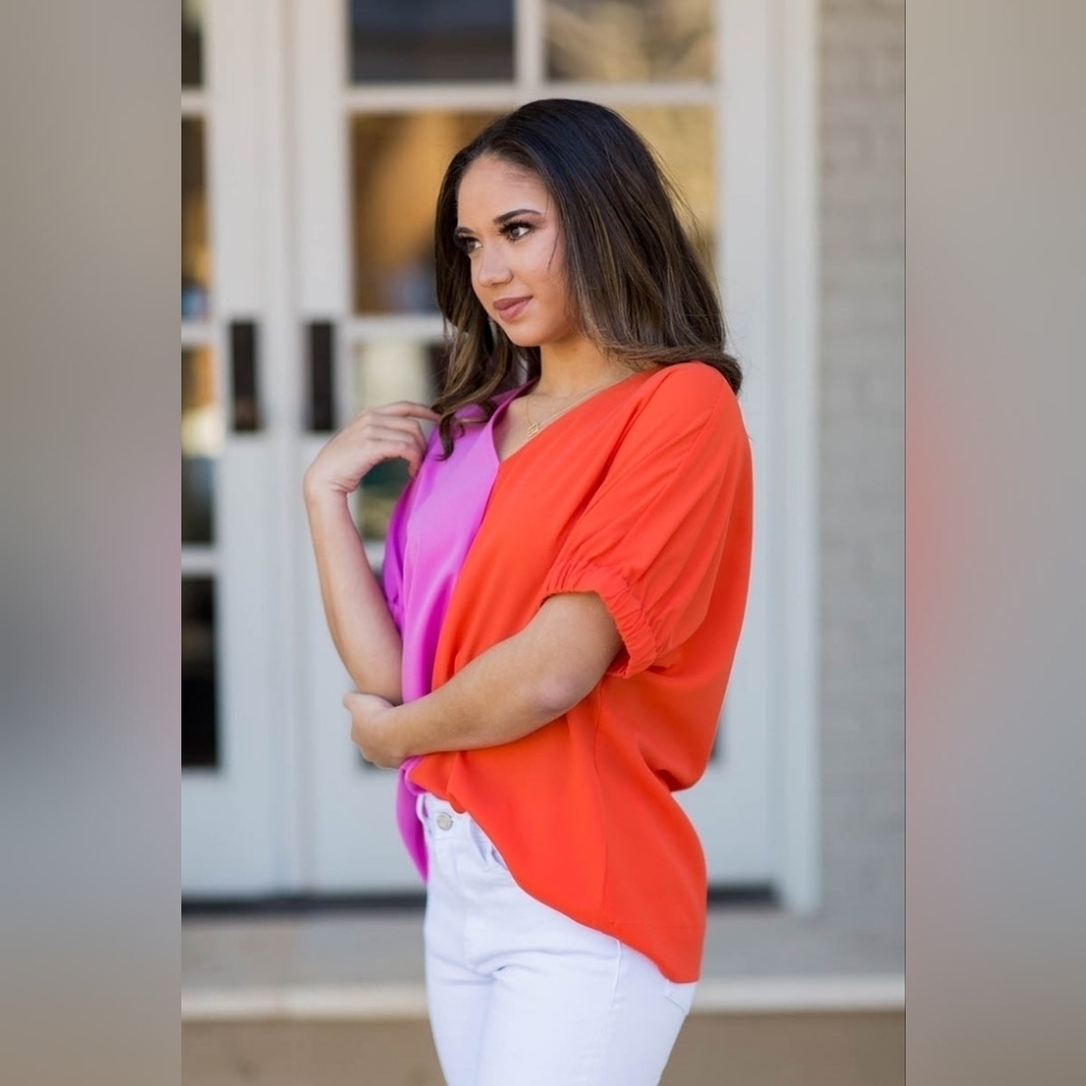 Crosby Nora Colorblock Top - Picture 2 of 7